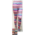 Women's Multicolor Chevron Pattern Leggings